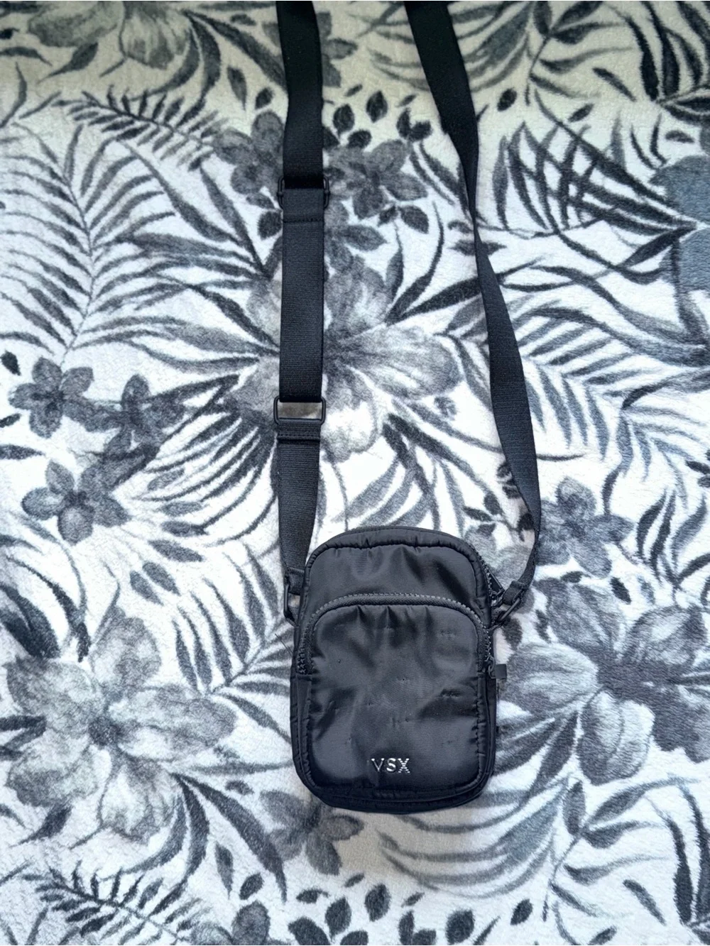 Victoria's Secret VSX Black Compact Crossbody Messenger Bag